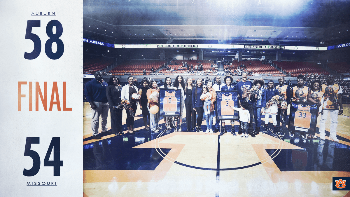 AuburnWBB's tweet photo. TIGERS WIN!!!!!!

Auburn avenges an earlier loss to #25 Missouri with a HUGE win on Senior Day!

#WarEagle | #TeamOfExcellence https://t.co/Qp1Rok7i3f