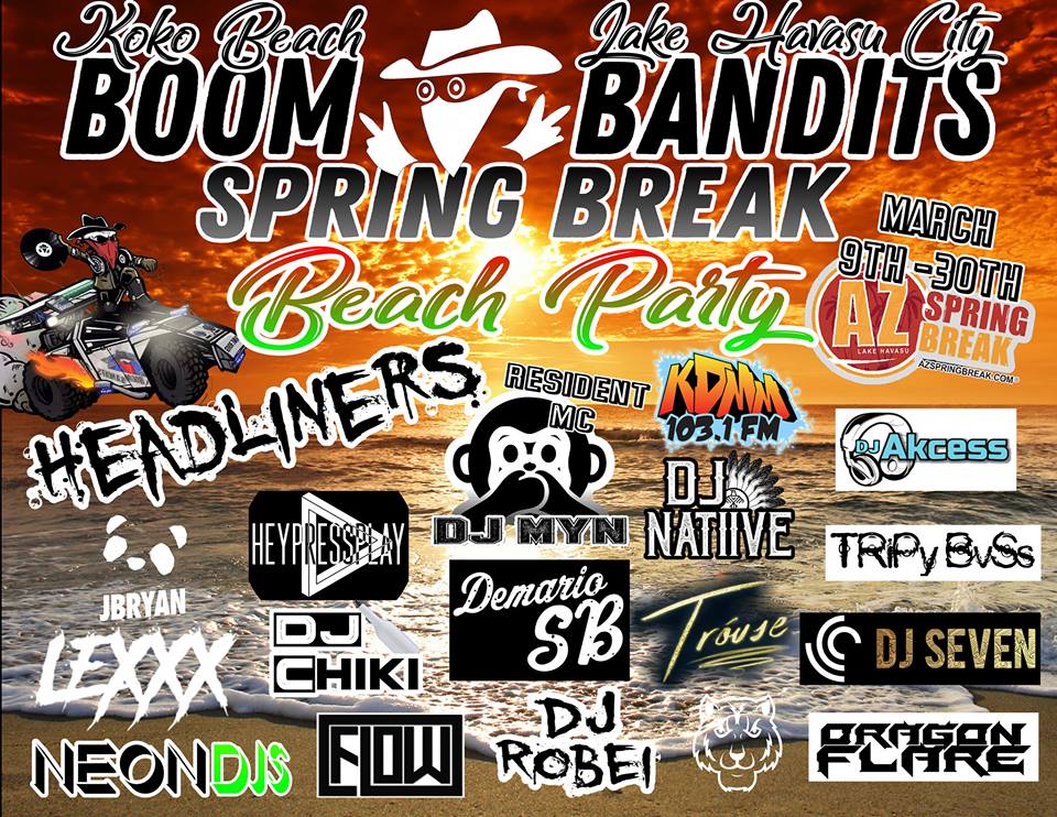 AZSpringBreak's tweet photo. #SpringBreak Beach parties and 18+ events are lined up and its going to be BIG!!!  Last minute for #SpringBreak in Lake Havasu!  Book now pay later!   https://t.co/7VlLPZ4mfb https://t.co/hjIsV6OkOm