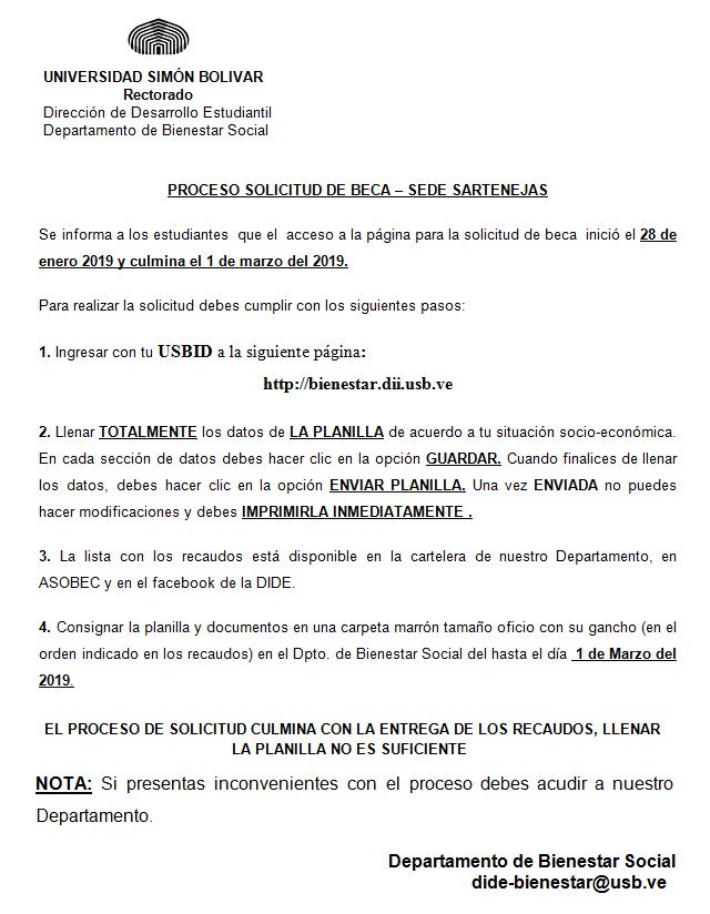 AsobecUSB's tweet image. (2) Pasos y requisitos para solicitar la beca @dideusb.