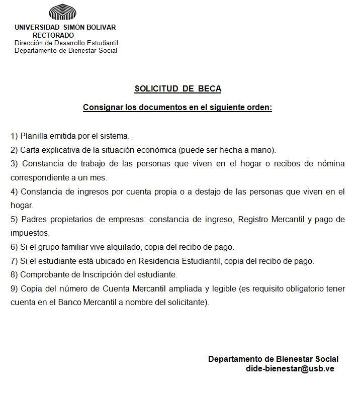 AsobecUSB's tweet image. (2) Pasos y requisitos para solicitar la beca @dideusb.