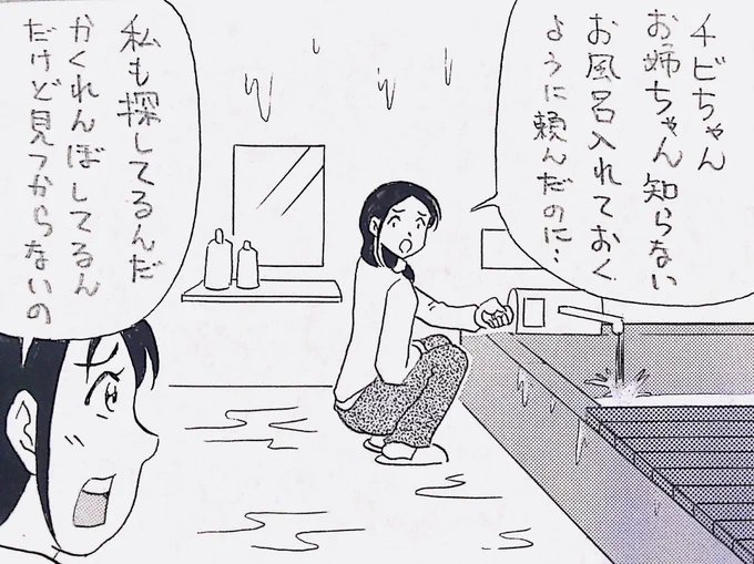 4コマgramが復旧したようです☺️
早速、投稿しましたのでよかったら見て下さい👾
https://t.co/TGmuLpp6Nm

#4コマ
#4コマ漫画
#漫画
#マンガ
#絵
#ゲーム
#お風呂
#子育て

「お姉ちゃん見なかった?」 