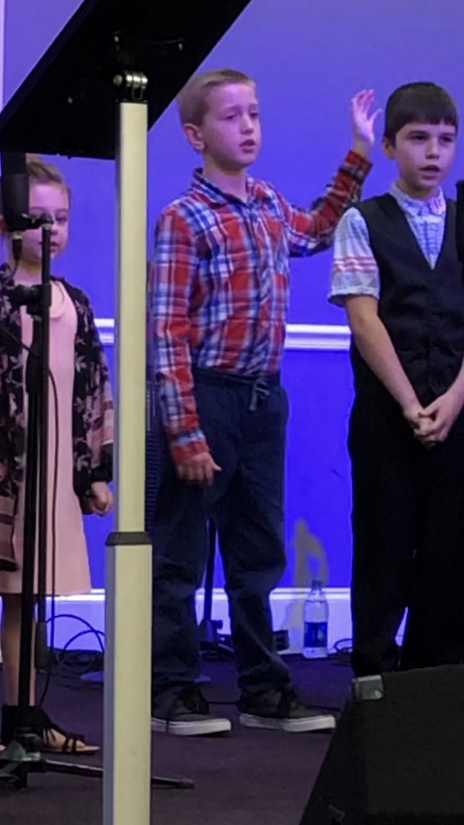 ErinNotAaron3's tweet photo. Proud cousin moment๐Look at my boy worshipping!๐ญ๐๐ฝ #takethatdevil https://t.co/3yIZ2EFQ0s