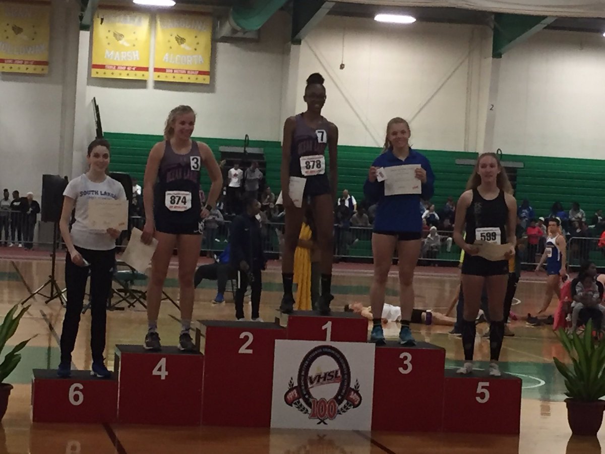 Congratulations to Emily Lannen!! All state performance in the 1000M run!6th place with a new PR of 3:02!!💙💚⭐️ <a href="/SLHS2020/">South Lakes Class 2020</a>