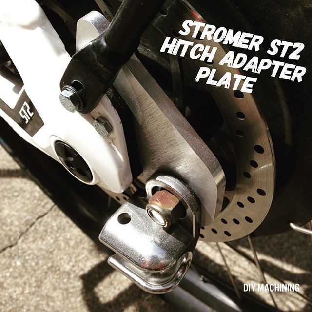 averworks's tweet photo. We needed a way to connect the Thule bike trailer hitch to a Stromer ST2 electric bike. 
The ebike &amp; trailer is the new commuter vehicle for getting the kids to school. Anyway, there is an aftermarket kit but decided it would be more cost effective to ma… https://t.co/8tF0Ozkj7N https://t.co/jD0HKA86aW