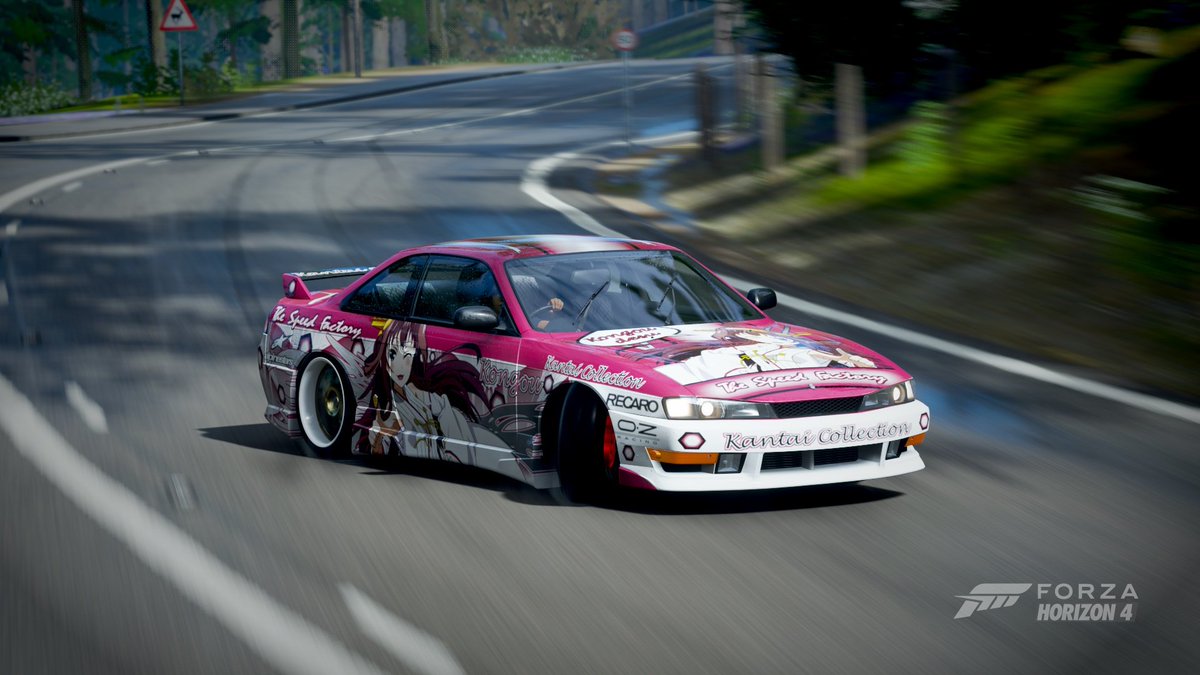 The Speed Factory Forza Horizon 4 Drifting In The Kongou S14 1 3 Forza Forzahorizon4 Nissan S14 Silvia Itasha Anime Animegirl Kantaicollection Kongou T Co 1s7xbicfli Twitter