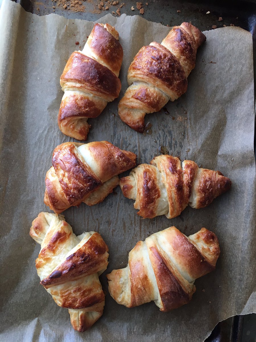 First attempt at homemade croissants! 🥐👍🏻🌿 #homemadeisbest