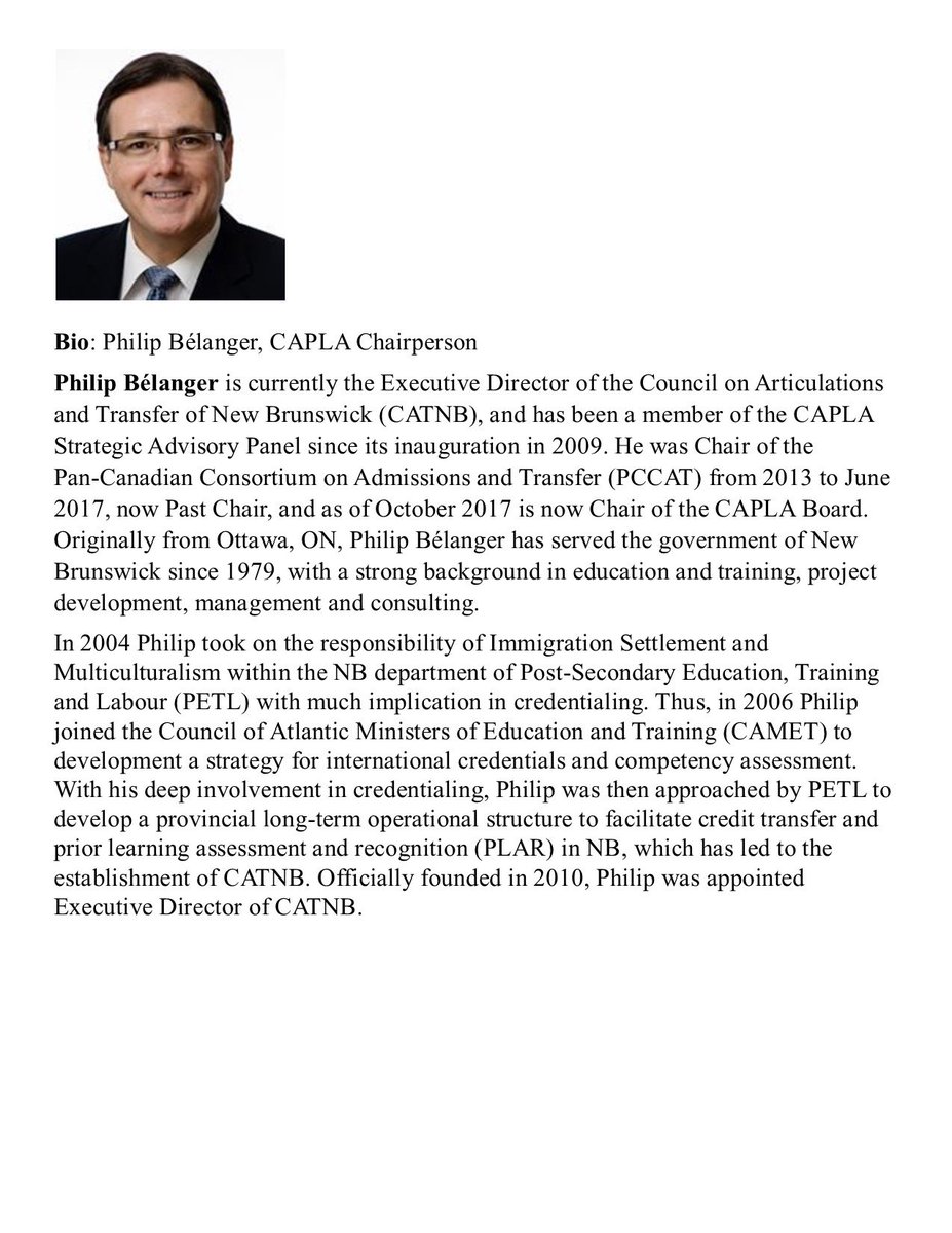 CAPLARFL's tweet photo. @CAPLARFL has an outstanding Board of Directors who help guide our strategic direction.
CAPLA will be showcasing our Board and first up is our Chair, Philip Belanger! Thank-you for all the work and guidance you provide.
#CAPLA #CATNB #newbrunswick #PLAR #RPL #RAC https://t.co/A9x4o7fGnB