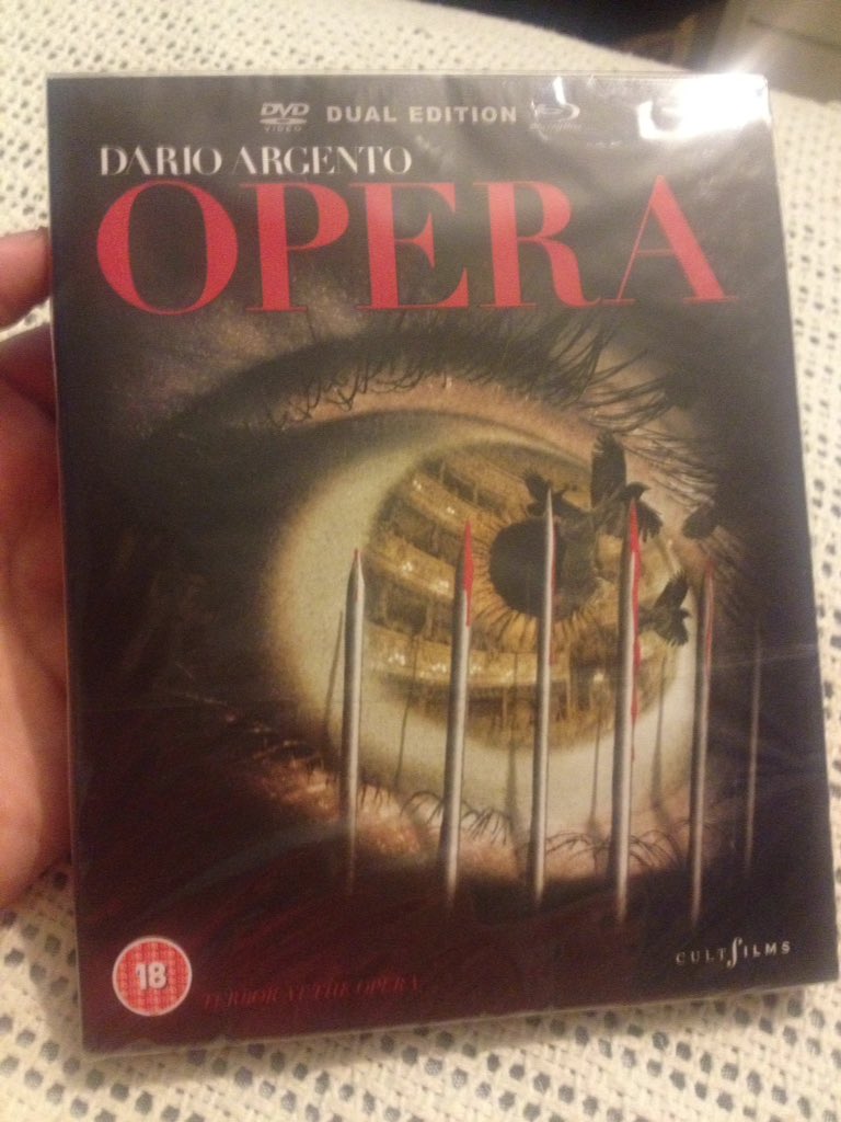 pcjuk1's tweet photo. Finally going to watch #Opera / #TerrorAtTheOpera all the way through in all its newest upgraded glory. #CultFilms #Argento https://t.co/Qf9QdZ5Uwo