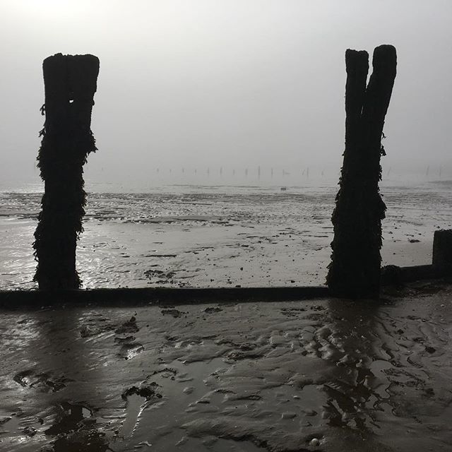 Thanks to sea mist there was no need for a filter to make this monochrome. Love a winter beach. #thames #beach #sheppey #arganoil ift.tt/2GXzF2C