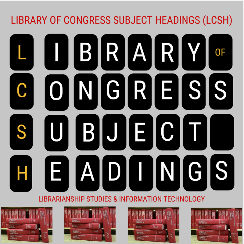 metadataexpert's tweet image. Library of Congress Subject Headings (LCSH)
librarianshipstudies.com/2018/01/librar… 
#LibrarianshipStudies #lcsh #subjectheadings