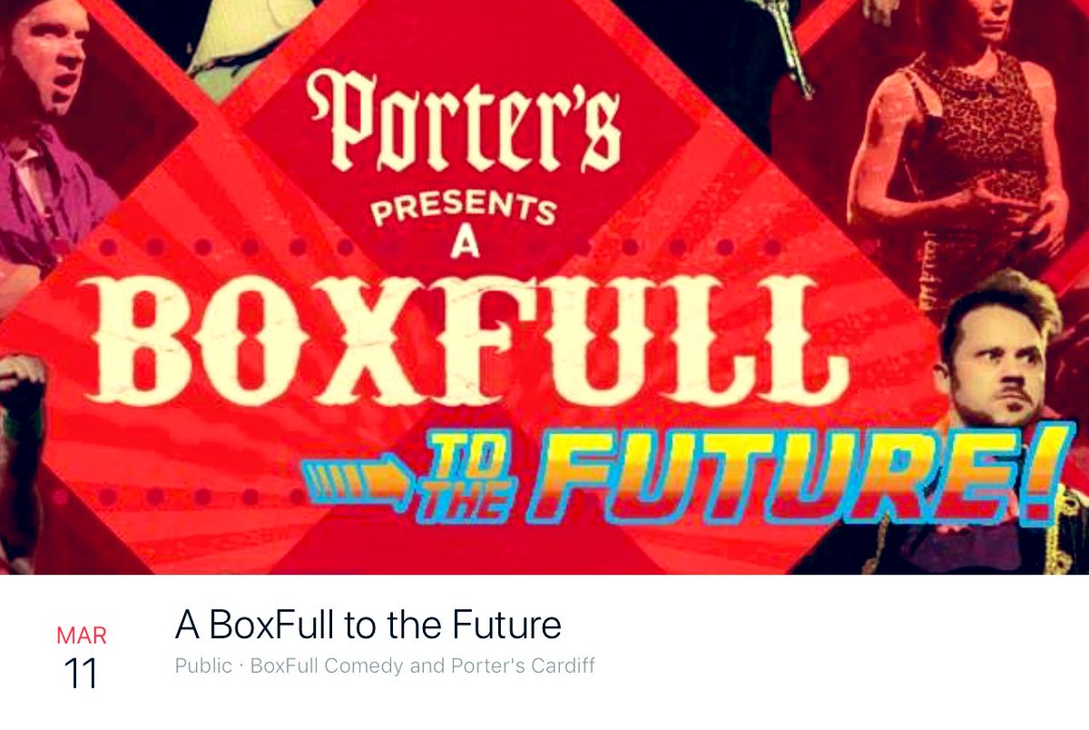BoxFullofComedy's tweet image. There be robots.
Your future.
11 March.
BoxFull.
🤖 
facebook.com/events/3583276…
#Cardiff #Sketch #Comedy
