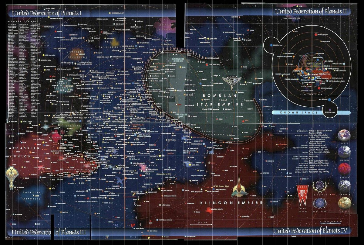 Star Trek map (from the "Star Charts" book).