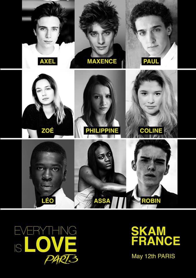 fancyseries's tweet photo. #EIL3
Voici les premiers invités SKAM France, il y aura aussi le cast original ainsi que le cast de SKAM Italia. La convention se tiendra le dimanche 12 mai 2019. https://t.co/E7wpBJhUb1