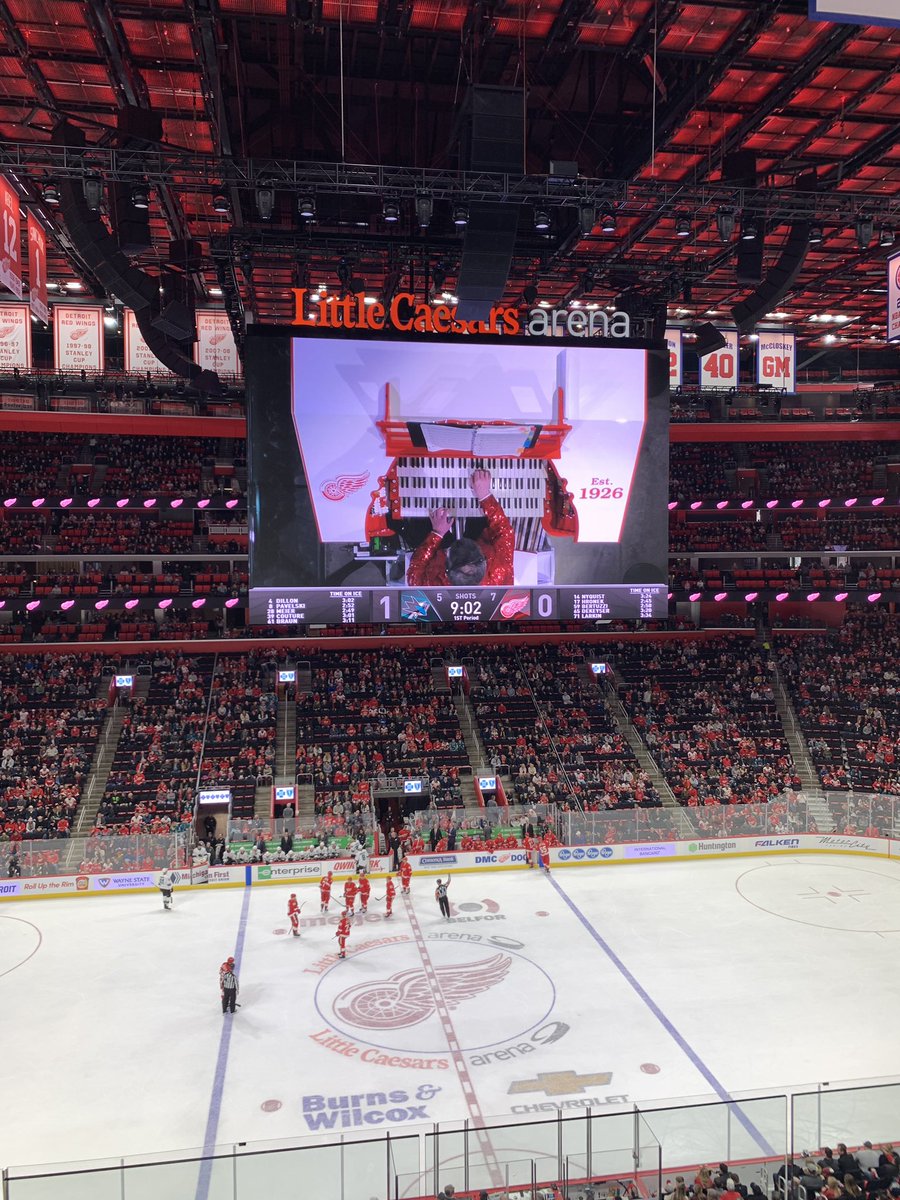 mager's tweet image. Great to see @lanceluce on the keys today #doyoutakerequests #redwings