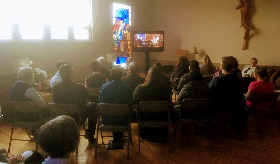frsimoncc's tweet photo. Please pray for our RCIA group @SaintBP preparing to receive Sacraments this Easter Vigil. Learning about the real presence of Jesus in the Eucharist. #Symbolon #Formed https://t.co/ugawt33v9r