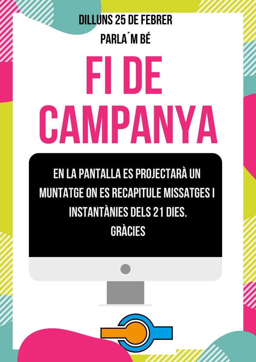 Finaliza la campaña, pero no el espíritu del proyecto. Sigamos poniendo en práctica lo que hemos aprendido #HablameBonito #ParlamBe