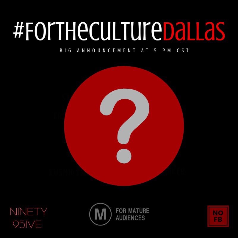 504_Gee's tweet photo. We will be announcing our #ForTheCultureDallas cypher winners at 5 PM CST via the @trustnofb and @ninety95ive social media pages! https://t.co/wBkvhK9k18