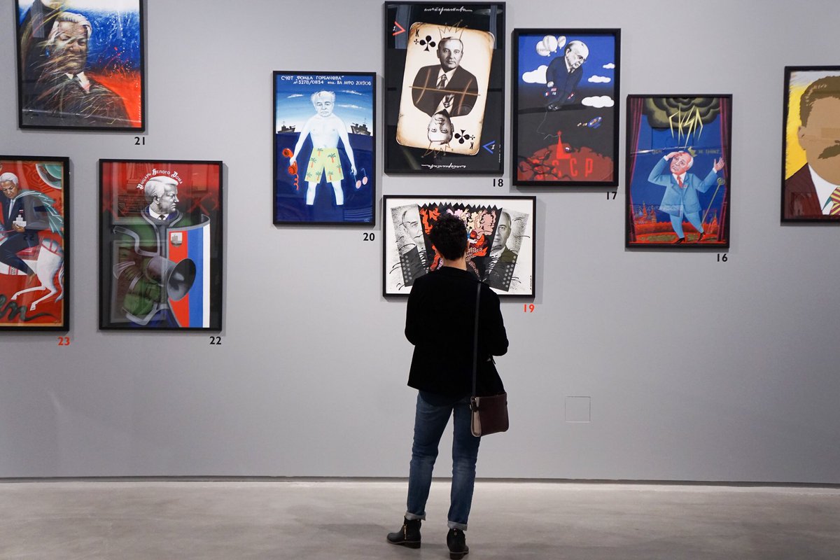 OBEYGIANT's tweet photo. A selection of my works are a part of "Crumbling Empire: The Power of Dissident Voices," an exhibition currently at the @wendemuseum. I had a great time at the opening reception! This show is currently on view from February 10th - June 2nd. If you're in the area, check it out! https://t.co/WUJbh31u35