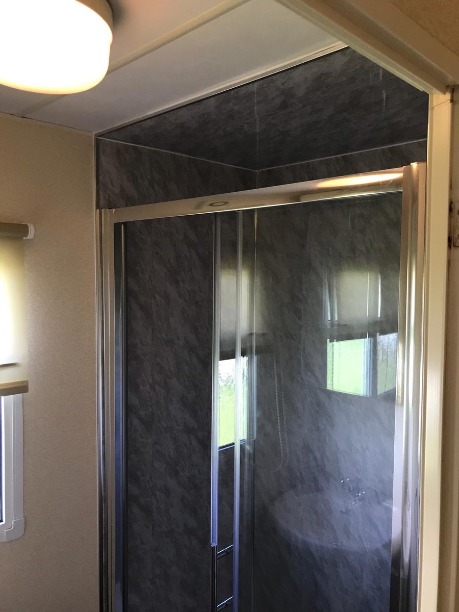 One of last week’s repairs @Presthavenholidaypark on a @atlaslh holiday home old sit in shower converted into a new stylish shower cubical. #StaticCaravan #Staticcaravanrepairs #Holidayhomerepairs #Staticcaravanrefurbishment #Northwalescaravanrepairs #northwales #Caravanrepairs