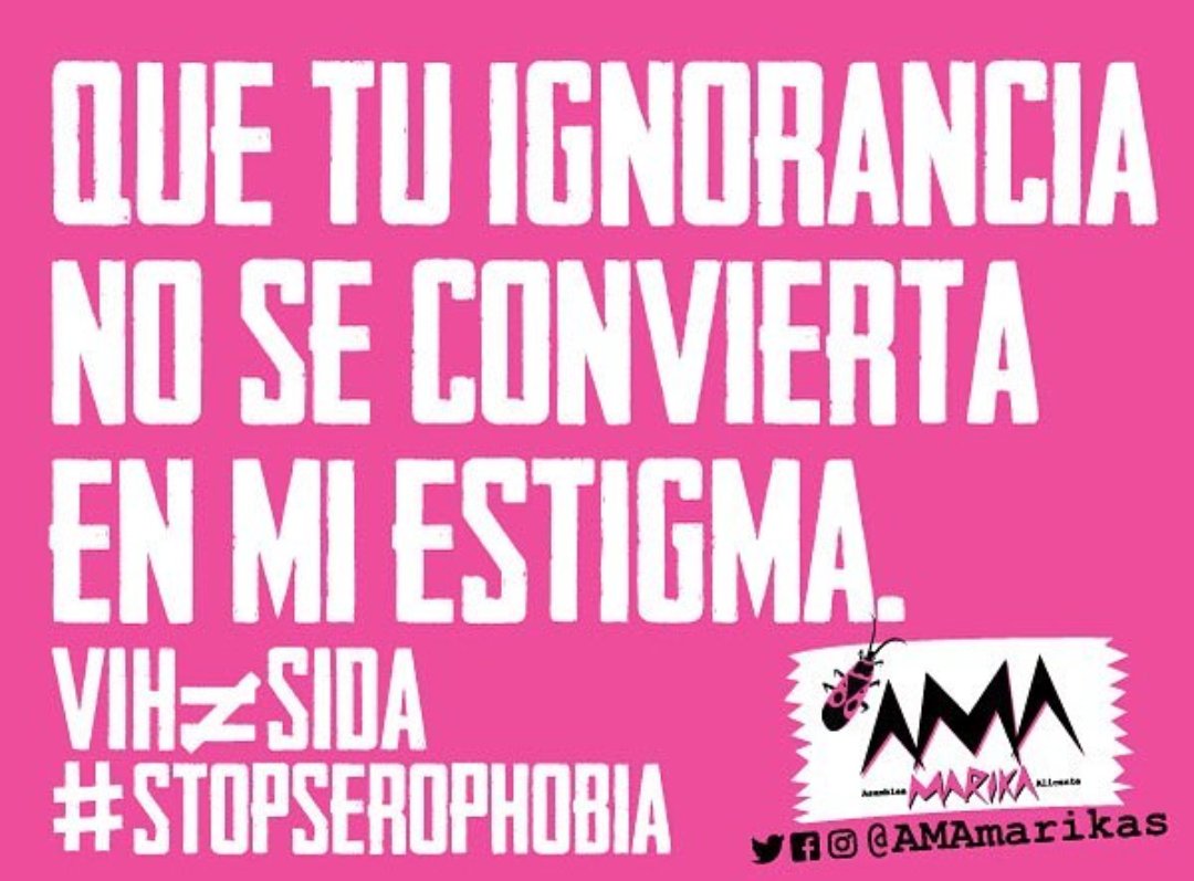 LamarikAnti's tweet photo. ¡Una marika informada es un arma que combate la #serophobia!

Que tu ignorancia no se convierta en mi estigma. #StopSerophobia

@AMAmarikas https://t.co/Fp4guqOD55