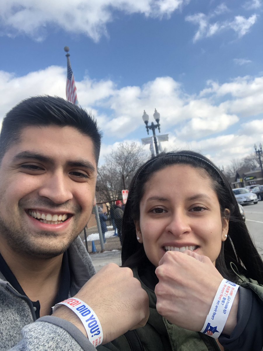 hajacobo's tweet photo. Just voted for @DaleyForMayor with family! ✅ #punch25 #nomoreexcuses https://t.co/0TVeZ96yEo
