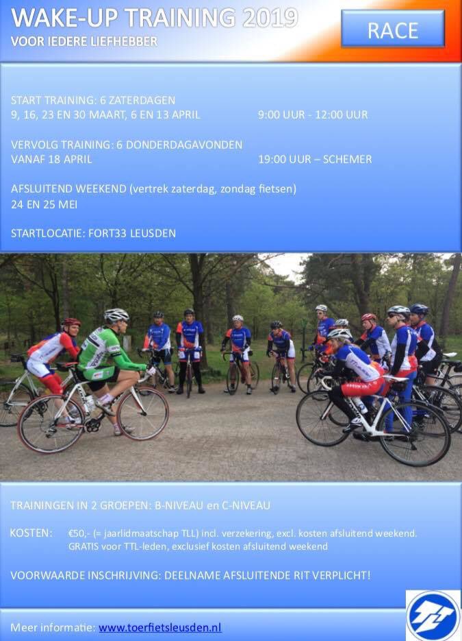 Zo’n mooi weekend smaakt maar meer! Wil je dit jaar een goede start maken met  #wielrennen? Meld je dan aan voor de Wake-up training van onze club in #leusden. Inschrijven tot 27 februari. Welkom <a href="/fietsmaatjes/">Fietsmaatjes</a>!