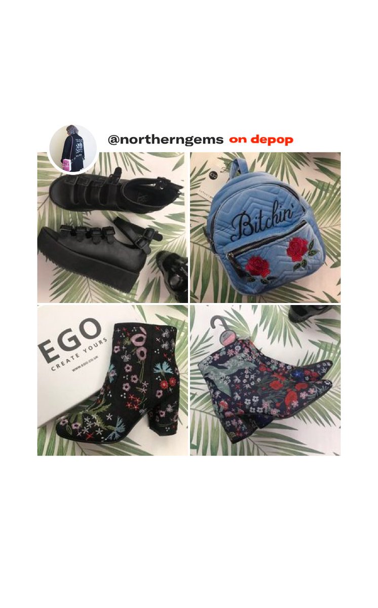 GemsUpNorth's tweet image. Still got some bits left on ⁦@depop⁩ - I can post any day this week and postage is free!! Get shopping 🛍 #altfashion #depopsales #yru #skinnydip #egofootwear #freeshipping