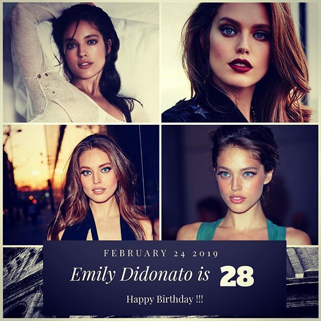 Model Emily Didonato turns 28 today !!!    to wish her a happy Birthday !!!  
