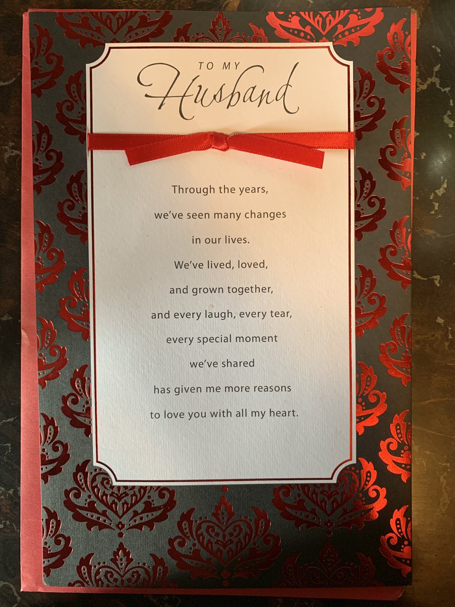 JenBroHam's tweet image. My grandparents were going to celebrate their 65th anniversary Wednesday. She passed away yesterday morning. This is the card she left for my papaw the day before she passed. He has no idea how she got it because she never left the house. I hope someday I find love like this.