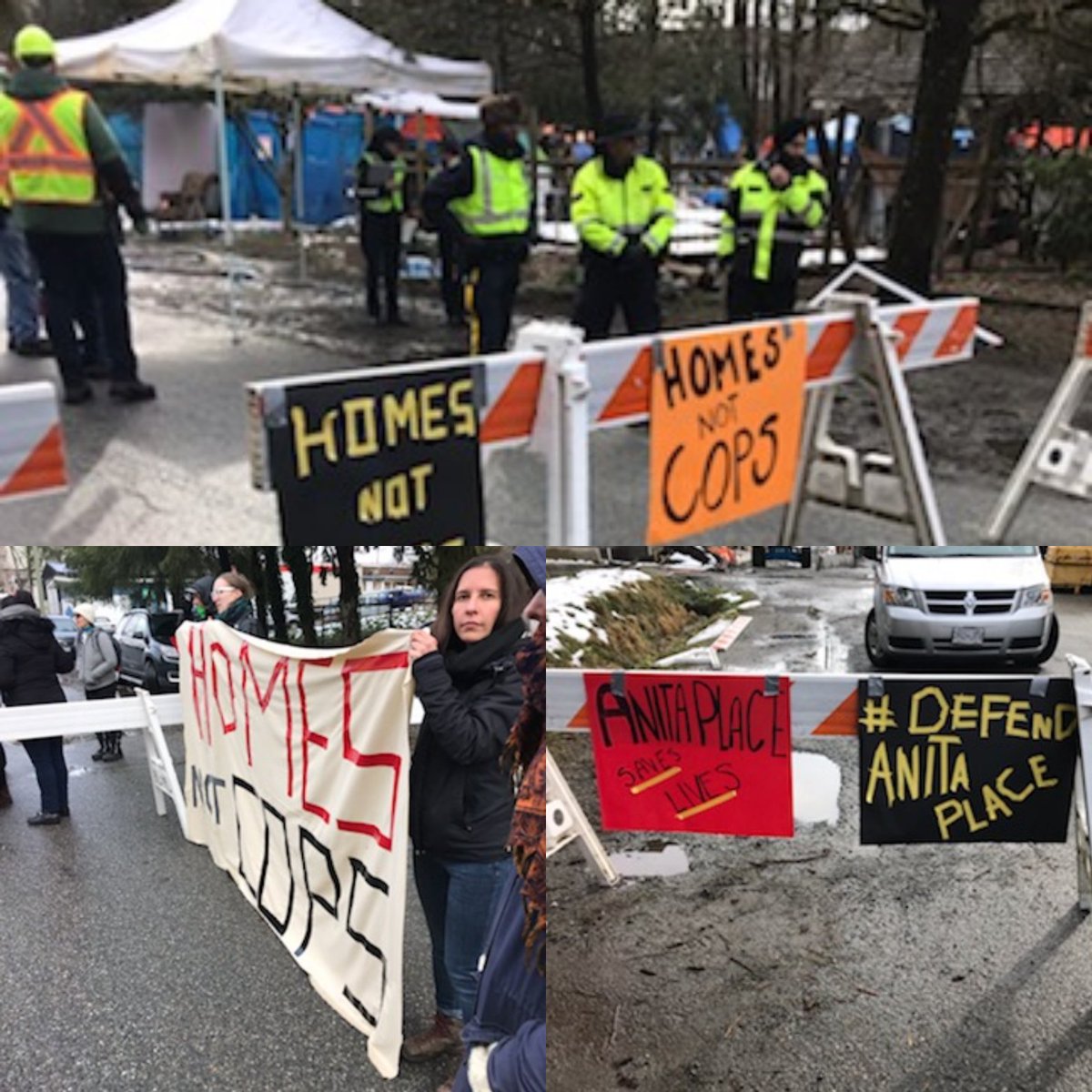 RCMP inappropriately sought “exclusion zone”, without notice to residents’ lawyers.  Justice Grauer refused to grant it.  The City of #MapleRidge and the #RCMP went ahead and did it anyways contrary to a Supreme Court Judge’s orders. #DefendAnitaPlace #AnitaPlace
