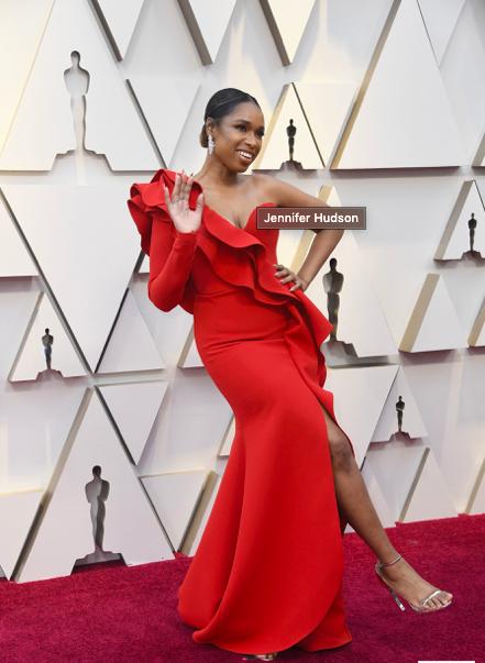 Yanzy45571237's tweet photo. Mostrando carisma y alegría a la gala de los Oscars Jennifer Hudson  se destaca con un vestido de color rojo de de Elie Saab's SS19 Coutur.
🤩
#Oscars2019 #RRSSUnid https://t.co/SuN5ZOSJWJ