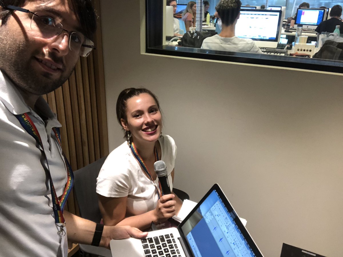 MatMascelloni's tweet photo. Recording stimuli for my new study w\ @ward_neuroling #Neurolinguistic #experimint @LCBS_Lab @QUT #PhD https://t.co/RLERuOZJ74