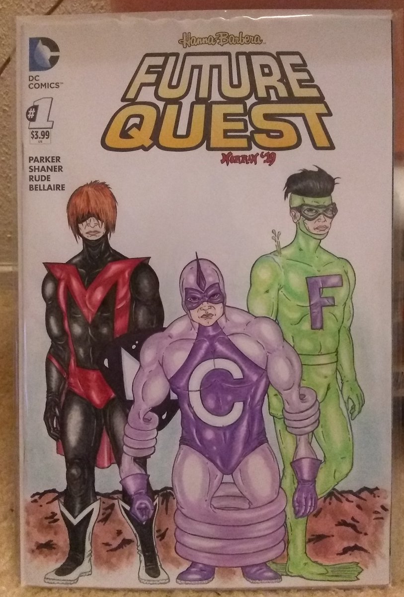 NorrinPowell's tweet photo. As a small boy in the late '70's, I watched a cartoon called "The Impossibles". So, I decided to draw the characters on a blank sketch cover. I give you (from left to right) Multi Man, Coil Man, and Fluid Man,...The Impossibles! #theimpossibles https://t.co/YRDImoa3HD