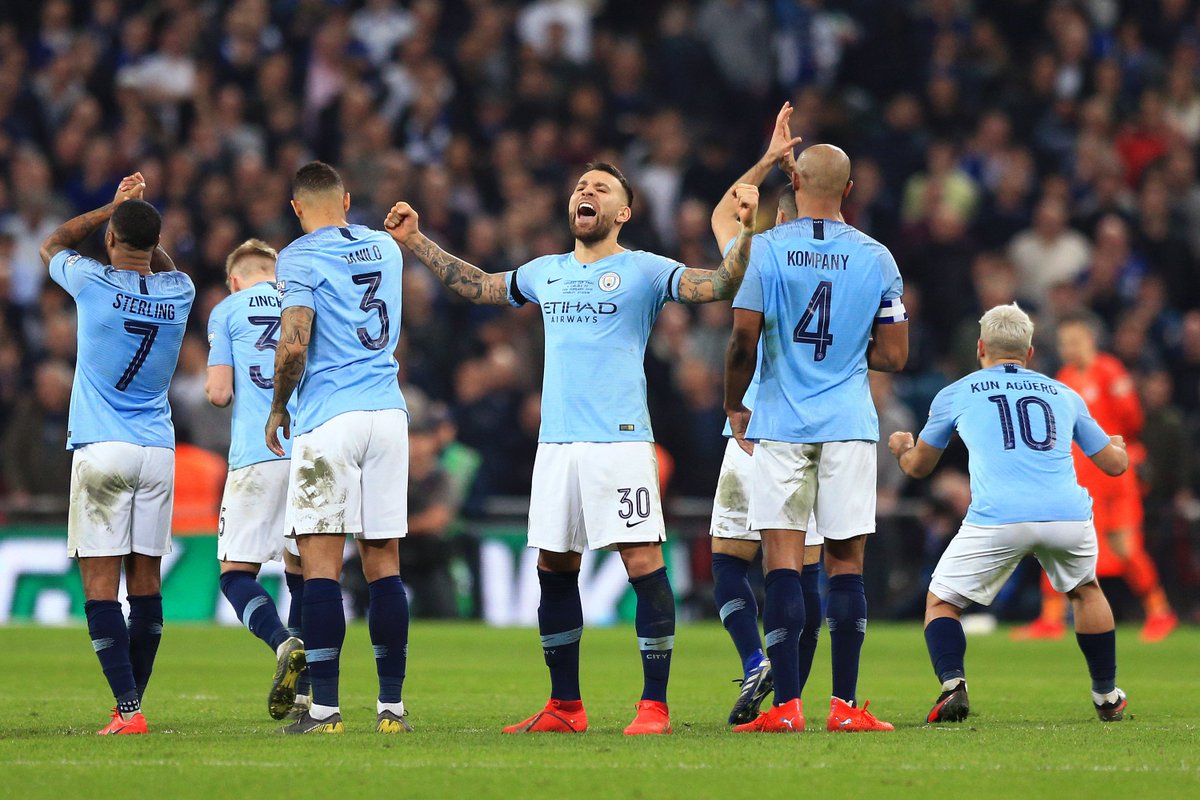 ManCity's tweet photo. Penalty heroics at Wembley! 🌟

MATCH HIGHLIGHTS: https://t.co/aZa1vK05Sb

BRIEF: https://t.co/lWctHkKWuc

#CHEMCI 🏆 #mancity https://t.co/FusH72nkc3