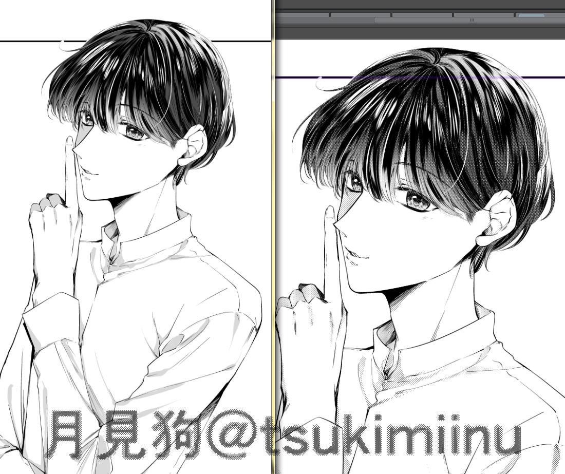 月見狗 多忙中 グレースケールの髪グラデは艶やかで綺麗 でも いじるのはモノクロトーンの方が好き T Co Klrynrrkpg Twitter