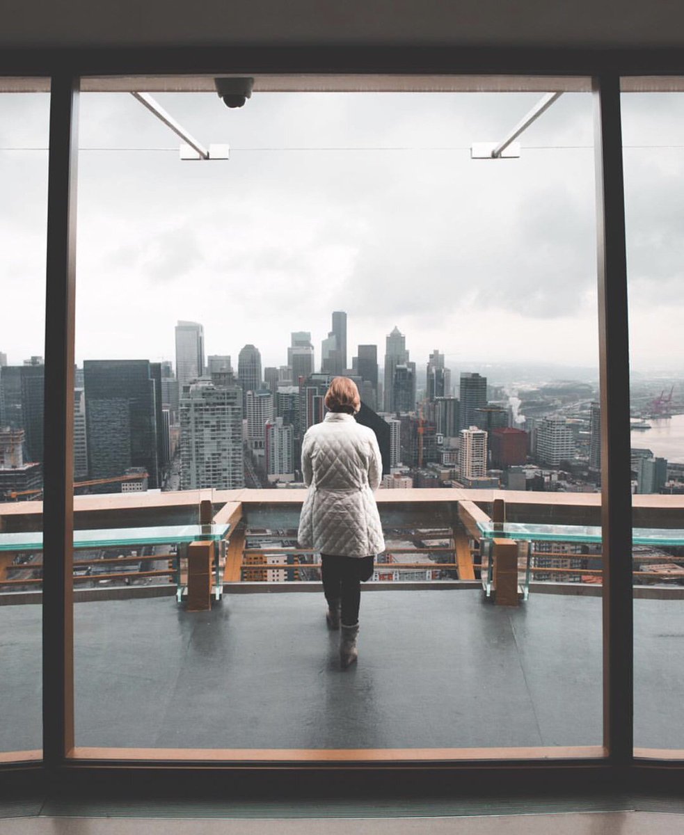 space_needle's tweet image. Fall in ❤️ with the Space Needle all over again. Our new, thrilling experience awaits you at 500’, complete with floor-to-ceiling glass. Photo by king_stu on Instagram 
•
•
#spacelift #visitseattle #northwestisbest