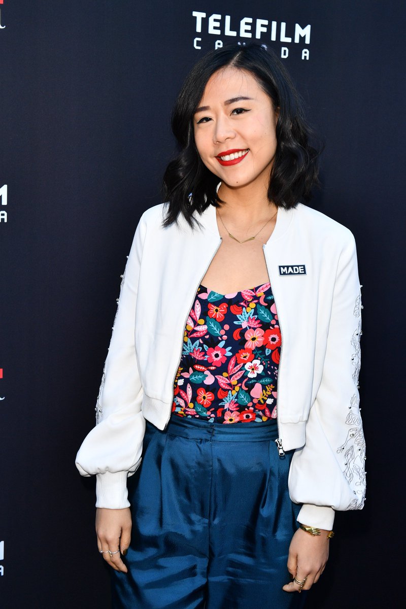 Canadian #Oscars2019 nominee Domee Shi showing her support for MADE | NOUS at the <a href="/Telefilm_Canada/">Telefilm Canada</a> Oscar Party held at the <a href="/CanCGLA/">Canada in L.A. 🇨🇦</a> #ThisisMADE

Domee Shi, qui est nominée aux #Oscars2019 montre son soutien à NOUS | MADE à la soirée de Telefilm chez <a href="/CanCGLA/">Canada in L.A. 🇨🇦</a> #célébronsNOUS