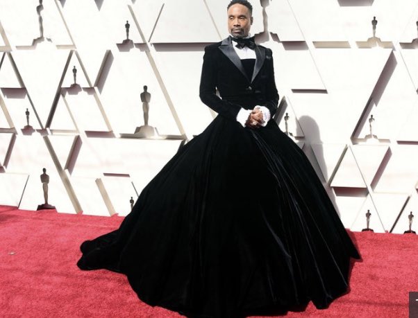 WhoDat8107's tweet photo. I AM HERE FOR EVERY BIT OF THE EXTRA DRAMA-NESS OF THIS TUXEDO/DRESS! #BillyPorter has given me the vapors and just torn me ASUNDER! #iSwoon #Oscars2019 https://t.co/oEim2B3vOC