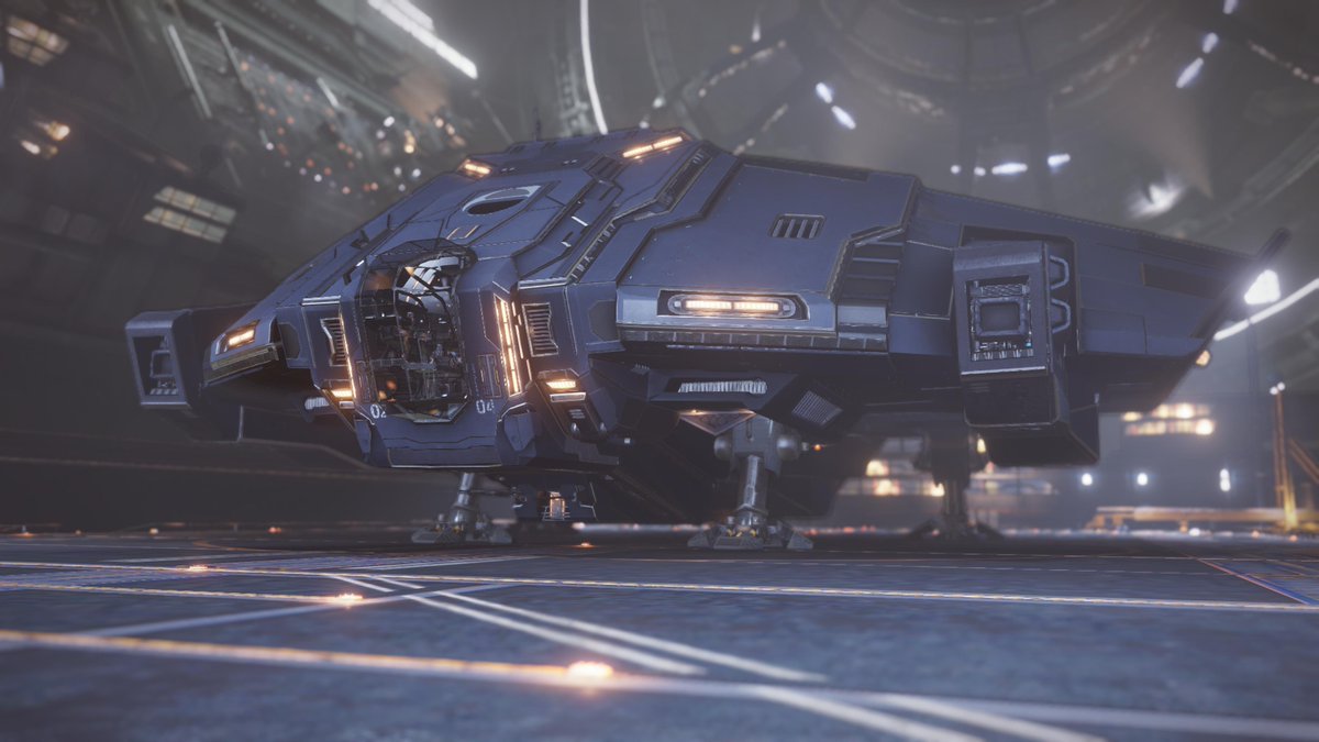 Northlander74's tweet photo. The #AsterHyperion in all her new paint glory! #Type9Heavy #Trader #EliteDangerous #PS4share https://t.co/iw8hxHdag8