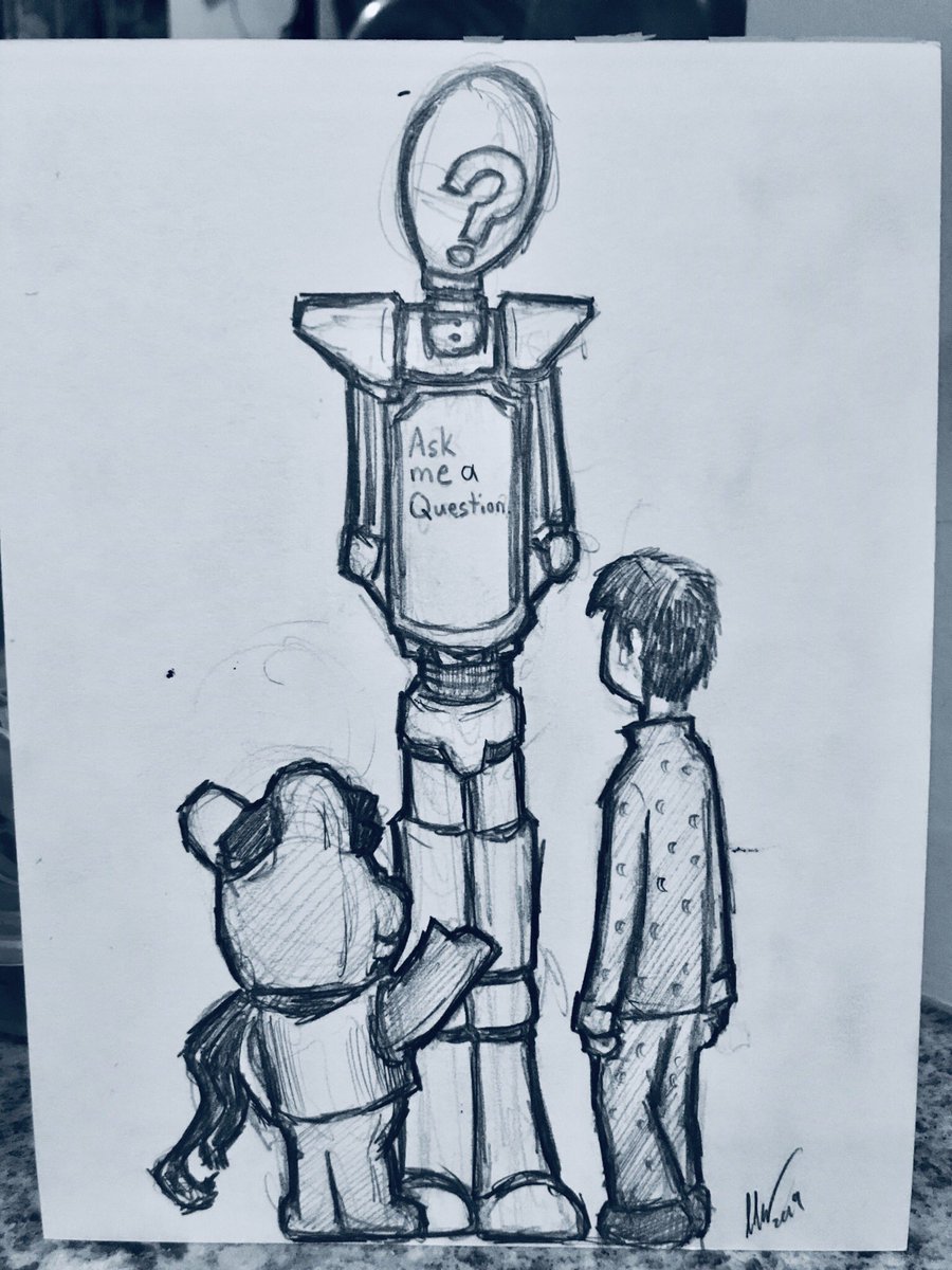 epicwee's tweet photo. The first shot of the Querybot. And my son, Carter’s interpretation!
#doctorwho #doctorwhorobots #querybot #doctorthewho https://t.co/MIETSdo2ti