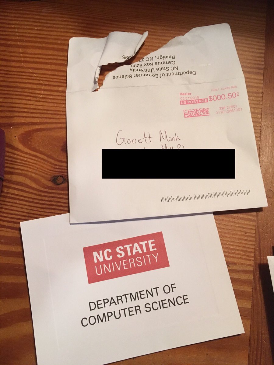lw_monk's tweet image. G’s been admitted to NCSU and the CSC Program...hasn’t committed yet...but how awesome he received a handwritten note from a CSC Student Ambassador! #proudmom #futureprogrammer #futuregamedeveloper #gamedevelopment #ncsu23