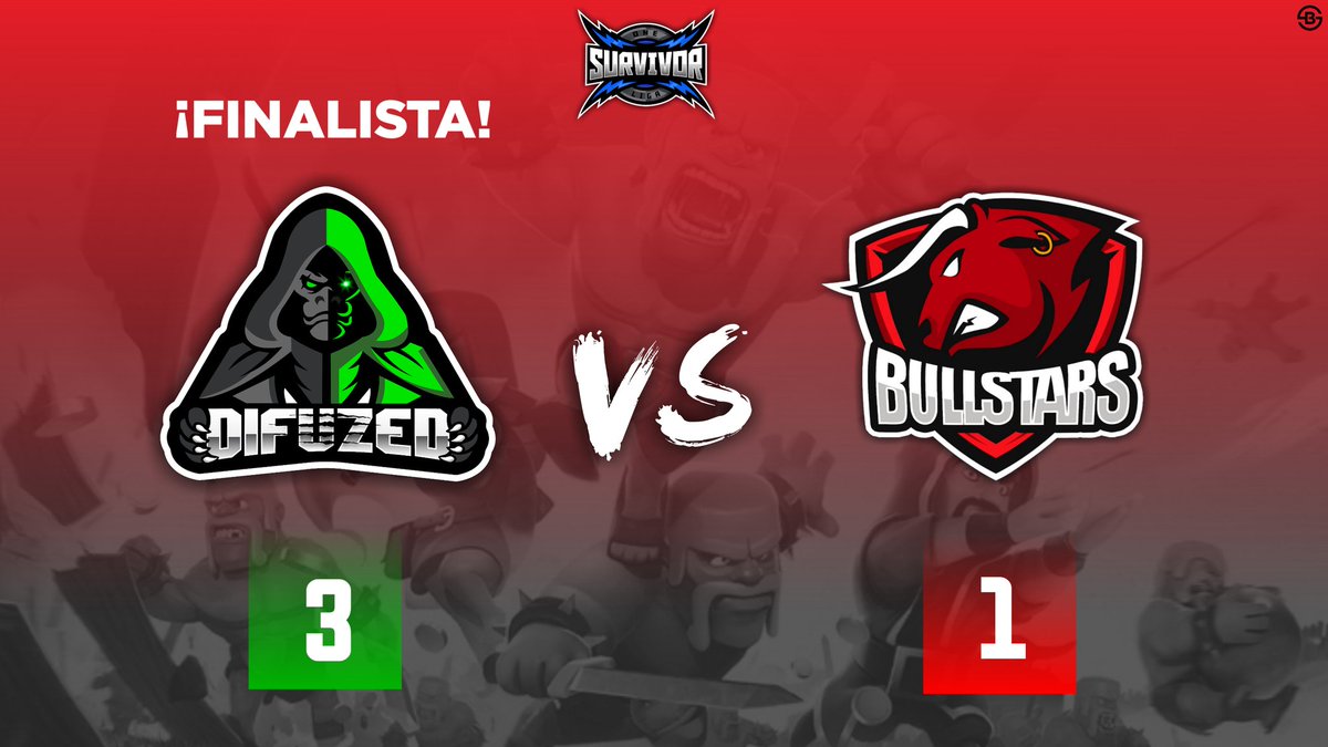 #LigaOneSurvivor 

Ayer se disputó la primera semifinal, la cual se dio una gran actuación de estos dos equipos

Resultado
🎯 <a href="/DifuzedE/">Difuzed</a> 3 - 1 <a href="/BullStars_/">𝗕𝘂𝗹𝗹𝗦𝘁𝗮𝗿𝘀™</a> 
¡Sin duda una campaña de invictos!

¡Bienvenido <a href="/DifuzedE/">Difuzed</a> Primer finalista!