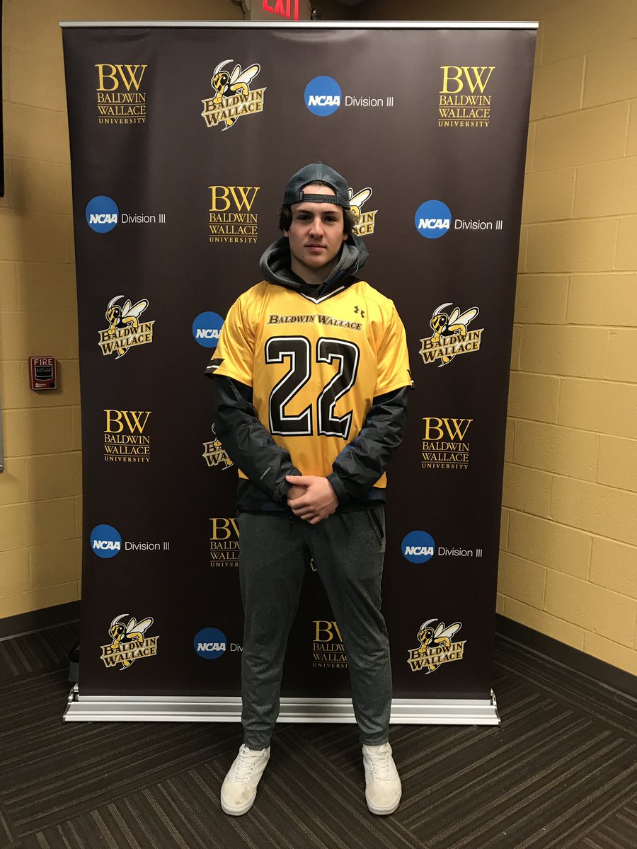 RRichie527's tweet photo. Super excited to announce that I will be furthering my academic &amp; athletic career at The Baldwin Wallace University! @BWmenslacrosse #Swarm #JacketUp https://t.co/QzP2sZxlsg