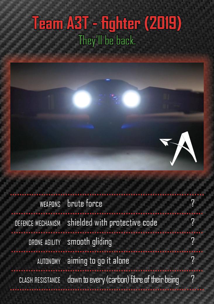 Team A3T from <a href="/utwenteEN/">University of Twente (inactive)</a> is making a comeback <a href="/droneclash/">droneclash</a> 2019. Last year they were floored by #Hacking but on March 16th this international team is back and threatening brute force and autonomous flying: tinyurl.com/y4l4jg3u

<a href="/Fiberneering/">Fiberneering</a> #Drones