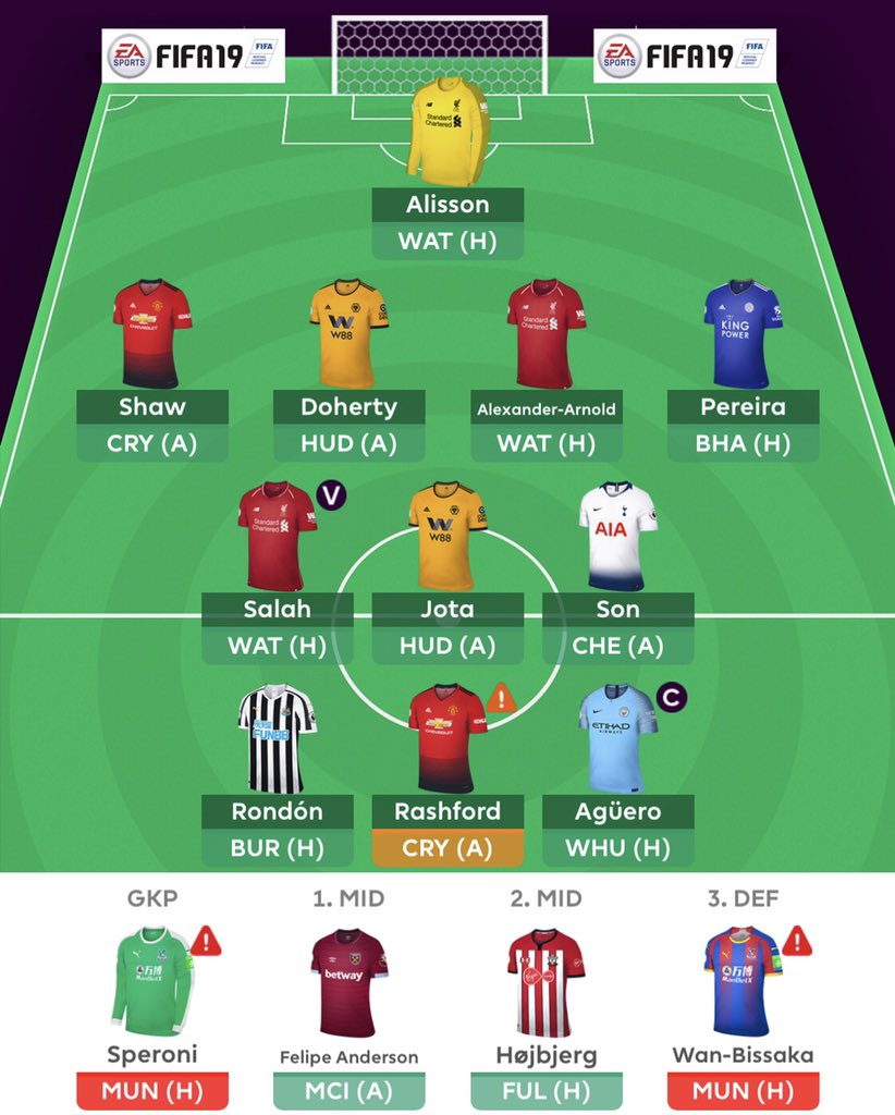 damkuj's tweet photo. @johnnyorphan3 @fplpoland Myślałem właśnie o Barnsie. A przed następna kolejka 9mln na pomocnika w miejsce Hojbjerga. Kusi Pogba, tylko ze te blanki... https://t.co/UdeenwPTAk