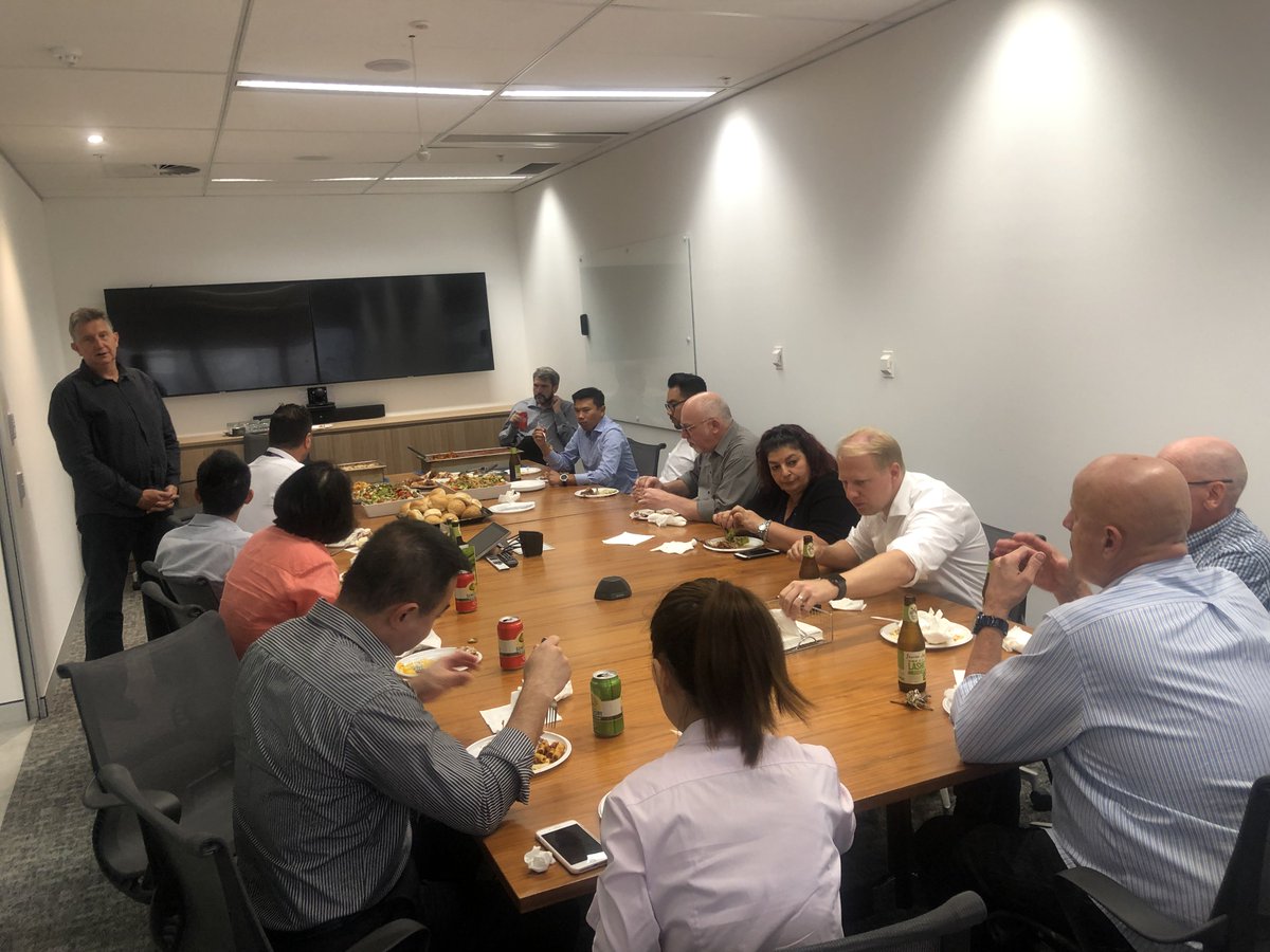 Christening our boardroom with a team lunch organised by our wonderful Ang and an update on progress from James - bring on year end!