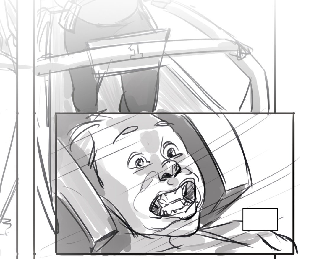 TomMayoWoodman's tweet photo. In a moment of perhaps unearned confidence, allow me to say that @rupertsmissen and I will cause this expression on your faces when #FutureGN fully funds and is in your hands.
(However, yes this is a sketched layout not final art, duh)
Pledge now: https://t.co/zAY366H2tB https://t.co/teKyMYww6z