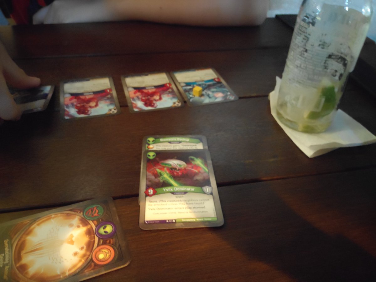 games_marksman's tweet photo. Introduced #keyforge to the wife after life delayed that plan for about 3 months. She still prefers #Doomtownreloaded 😁 https://t.co/1BdmTZq8yt