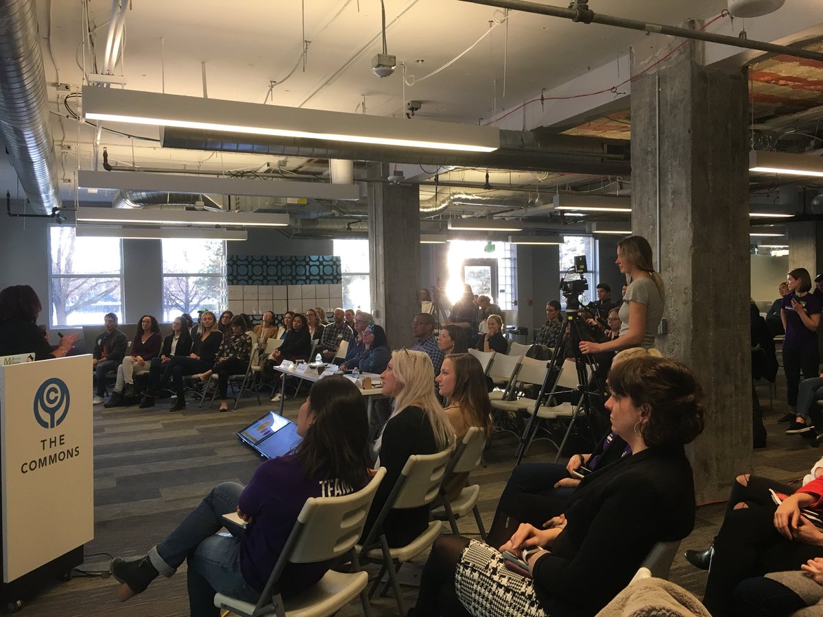 Pitches are underway! #SWWDenver #womenintech