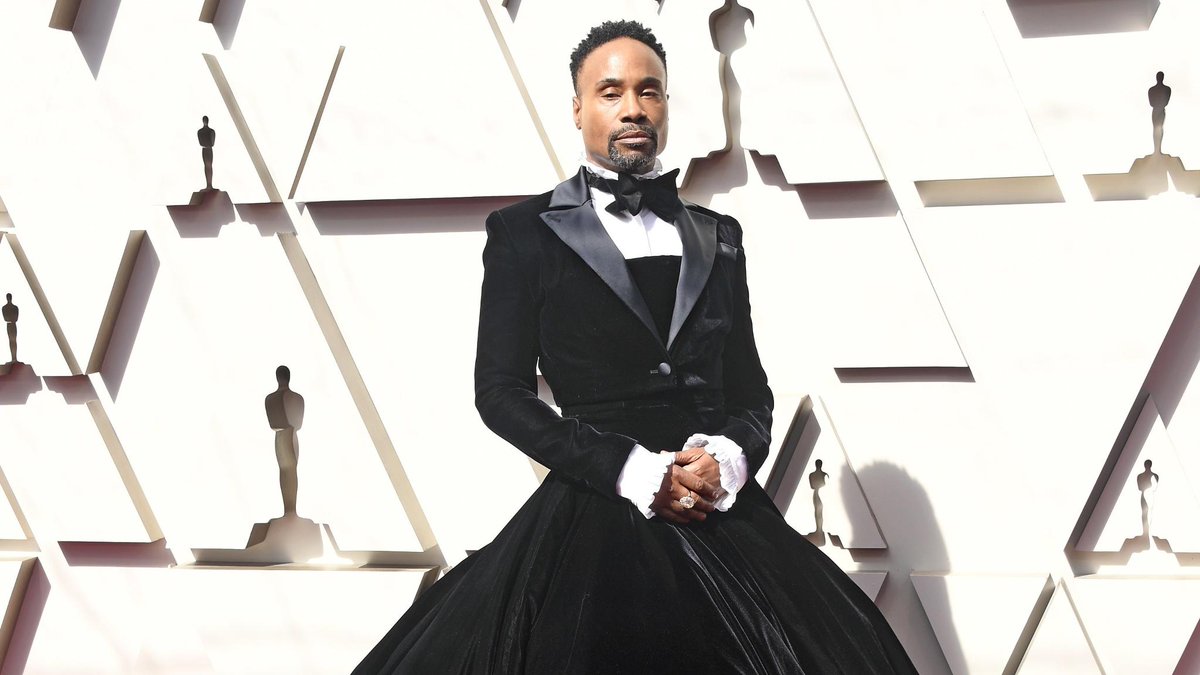 thefallrepublic's tweet photo. VogueRunway: .@theebillyporter on why he wore a gown, not a tux, to the #Oscars. https://t.co/kPlXLHYYxD https://t.co/O99Xn6MQMO
